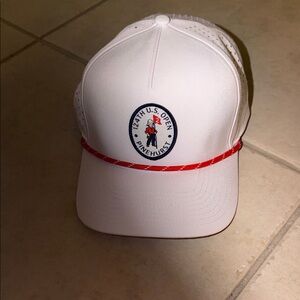 Pinehurst White and Red Men's Cap